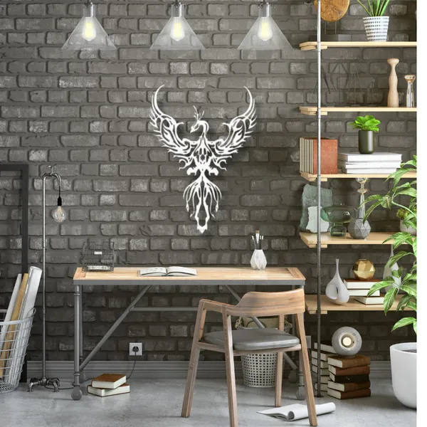 Metal_Wall_Art_for_Home_Decoration__|_Rising_Phoenix__|_White