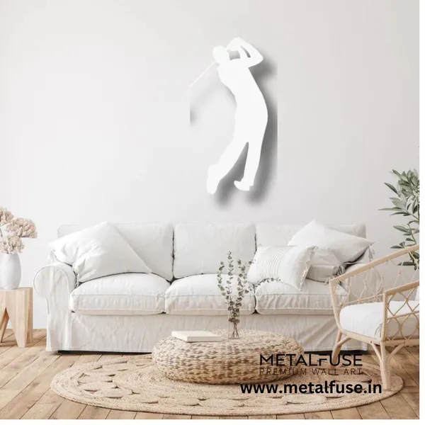 Metal_Wall_Art_for_Home_Decoration__|_Golf_Swing__|_White