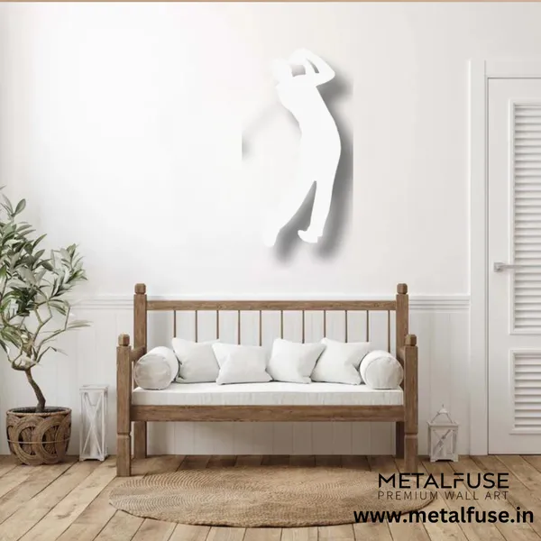Metal_Wall_Art_for_Home_Decoration__|_Golf_Swing__|_White