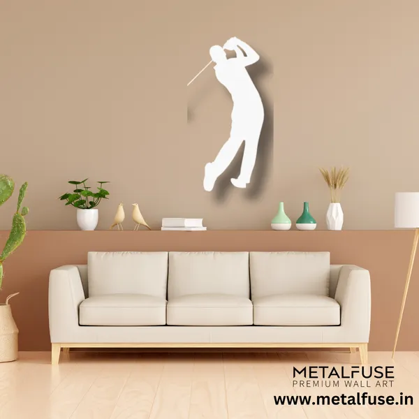 Metal_Wall_Art_for_Home_Decoration__|_Golf_Swing__|_White