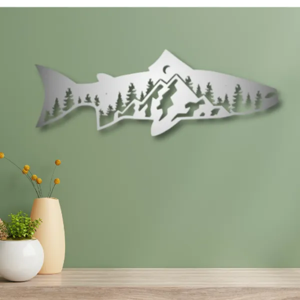 Metal_Wall_Art_for_Home_Decoration__|_Trout_Fish_Design__|_Silver