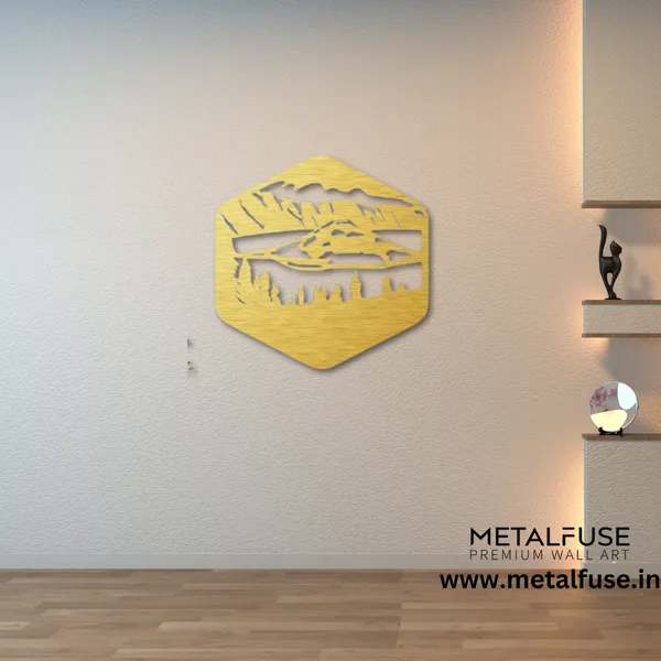 Metal_Wall_Art_for_Home_Decoration__|_Crater_Lake__|_Gold