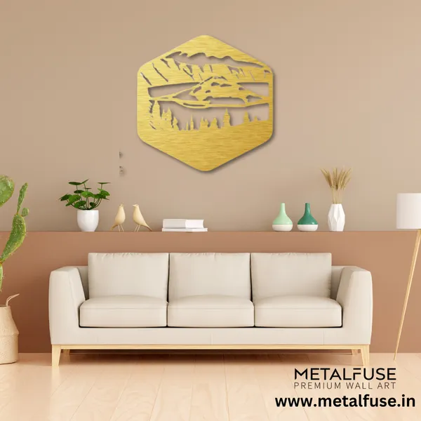 Metal_Wall_Art_for_Home_Decoration__|_Crater_Lake__|_Gold