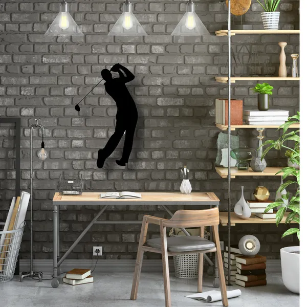Metal_Wall_Art_for_Home_Decoration__|_Golf_Swing__|_Black
