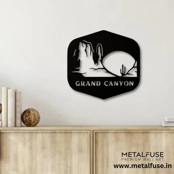 Metal_Wall_Art_for_Home_Decoration__|_Grand_Canyon_Scenery__|_Black