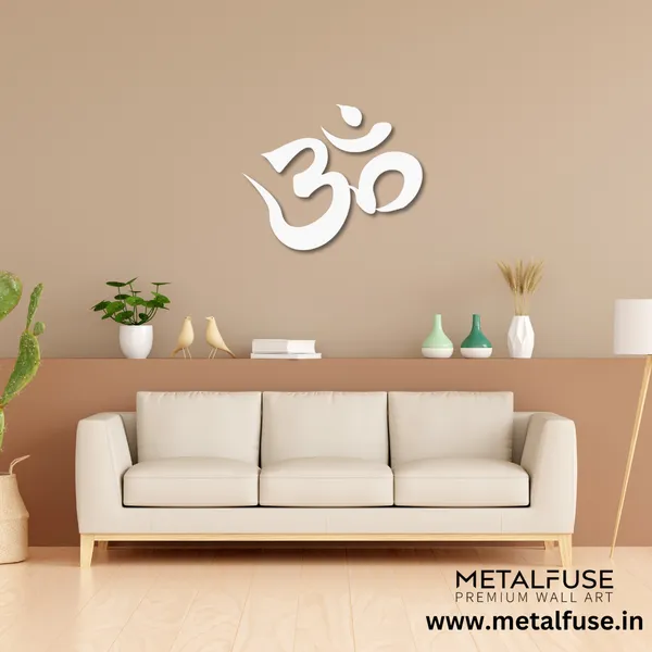 Metal_Wall_Art_for_Home_Decoration__|_Om__|_White