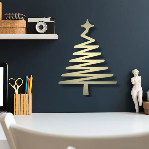 Metal_Wall_Art_for_Home_Decoration__|_Abstract_Christmas_Tree__|_Gold