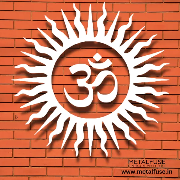 Metal_Wall_Art_for_Home_Decoration__|_Om_Vibrant__|_White