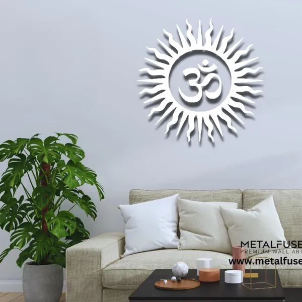 Metal_Wall_Art_for_Home_Decoration__|_Om_Vibrant__|_White