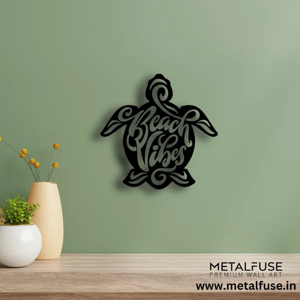 Metal_Wall_Art_for_Home_Decoration__|_Beach_Vibes_Turtle__|_Black