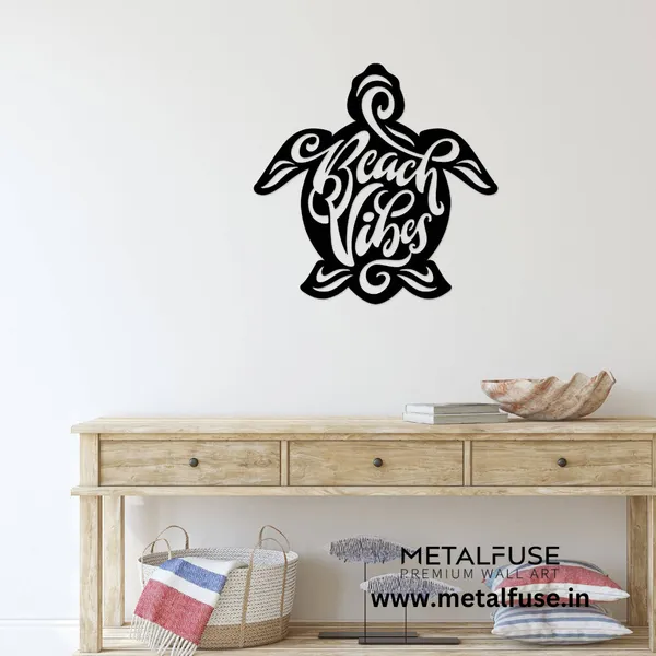 Metal_Wall_Art_for_Home_Decoration__|_Beach_Vibes_Turtle__|_Black
