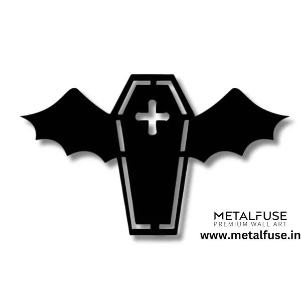 Metal_Wall_Art_for_Home_Decoration__|_Vampire_Coffin__|_Black
