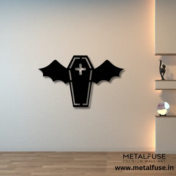 Metal_Wall_Art_for_Home_Decoration__|_Vampire_Coffin__|_Black