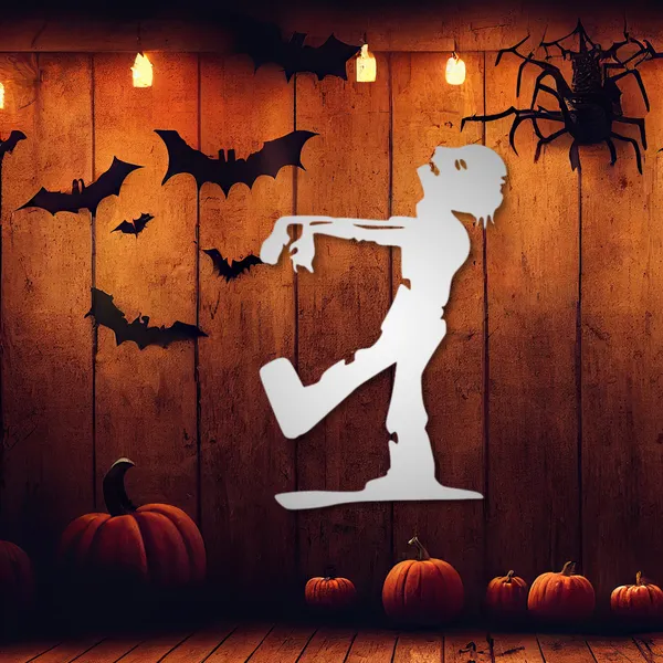 Metal_Wall_Art_for_Home_Decoration__|_Walking_Zombie__|_Silver