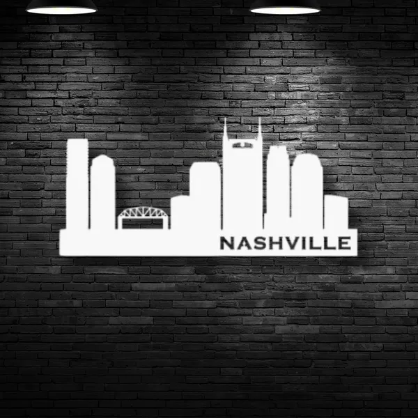 Metal_Wall_Art_for_Home_Decoration__|_Nashville_Skyline__|_White