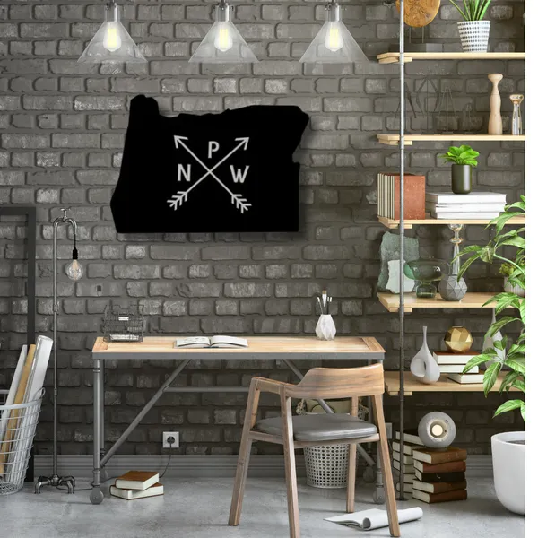 Metal_Wall_Art_for_Home_Decoration__|_Oregon_Pnw__|_Black