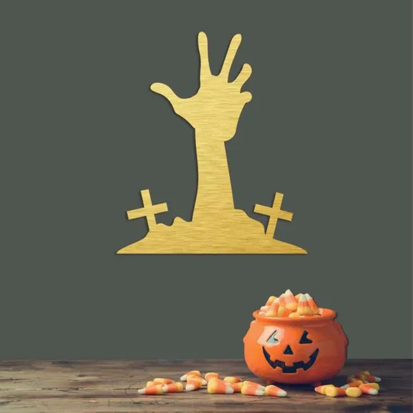 Metal_Wall_Art_for_Home_Decoration__|_Zombie_Hand__|_Gold