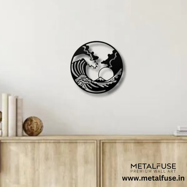 Metal_Wall_Art_for_Home_Decoration__|_The_Great_Wave__|_Black