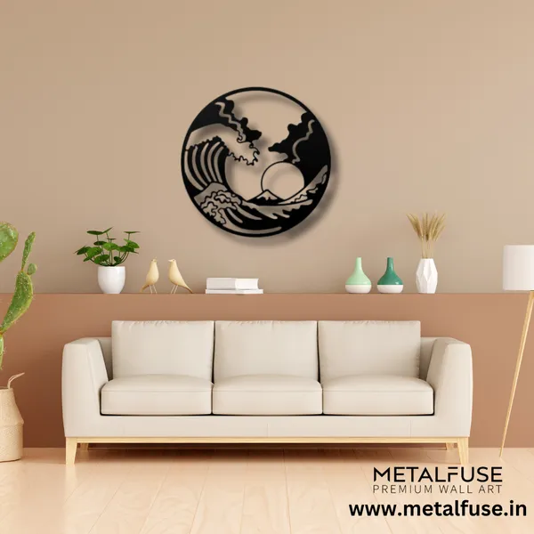 Metal_Wall_Art_for_Home_Decoration__|_The_Great_Wave__|_Black