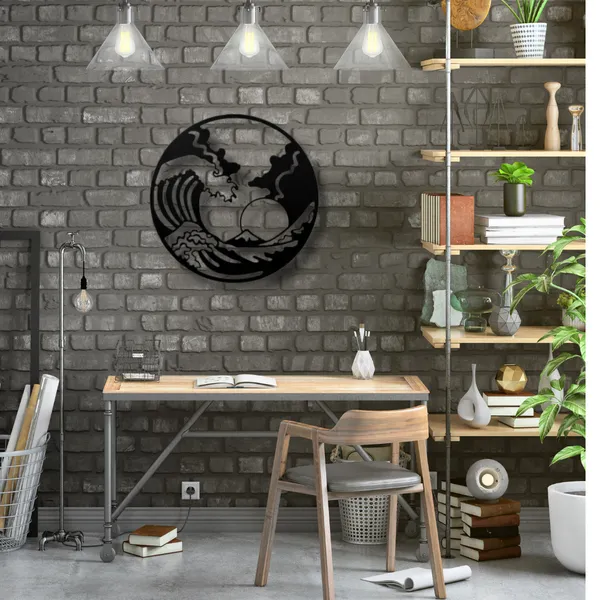 Metal_Wall_Art_for_Home_Decoration__|_The_Great_Wave__|_Black