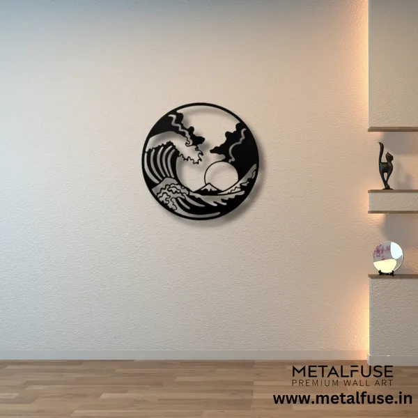 Metal_Wall_Art_for_Home_Decoration__|_The_Great_Wave__|_Black