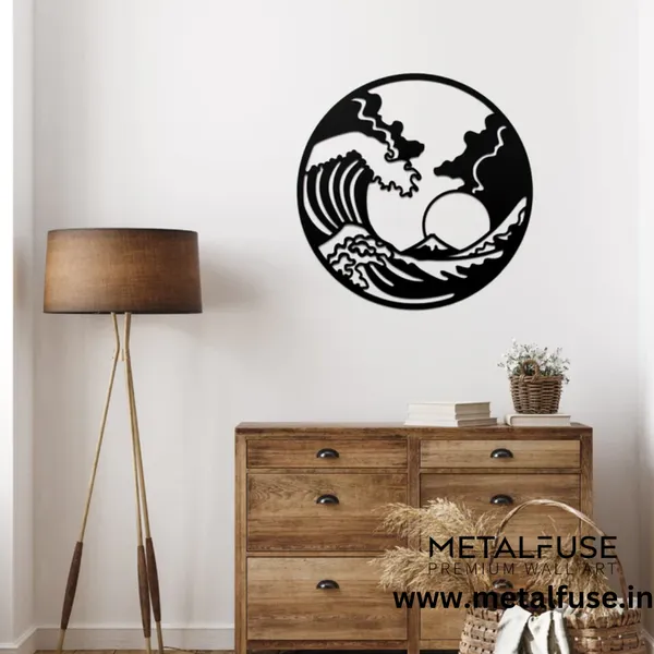 Metal_Wall_Art_for_Home_Decoration__|_The_Great_Wave__|_Black