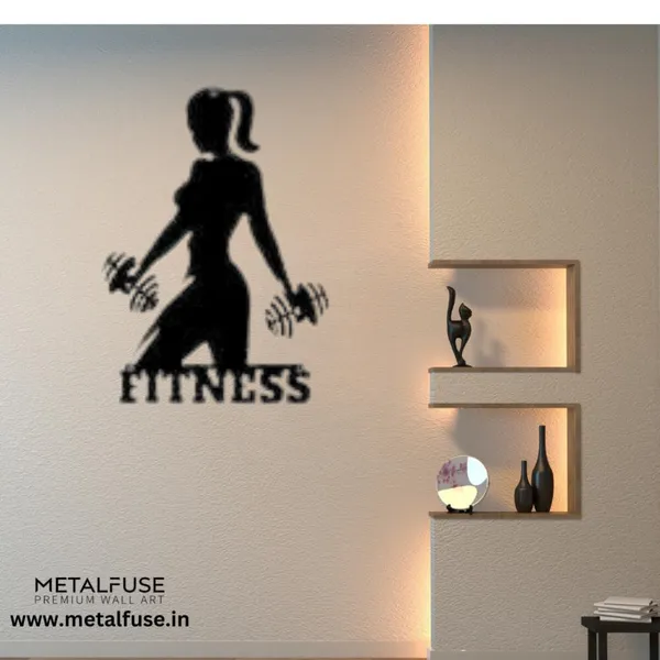 Metal_Wall_Art_for_Home_Decoration__|_Dumbbell-__|_Black