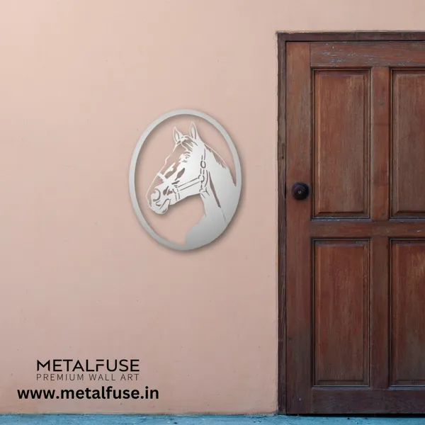 Metal_Wall_Art_for_Home_Decoration__|_Horse__|_Silver