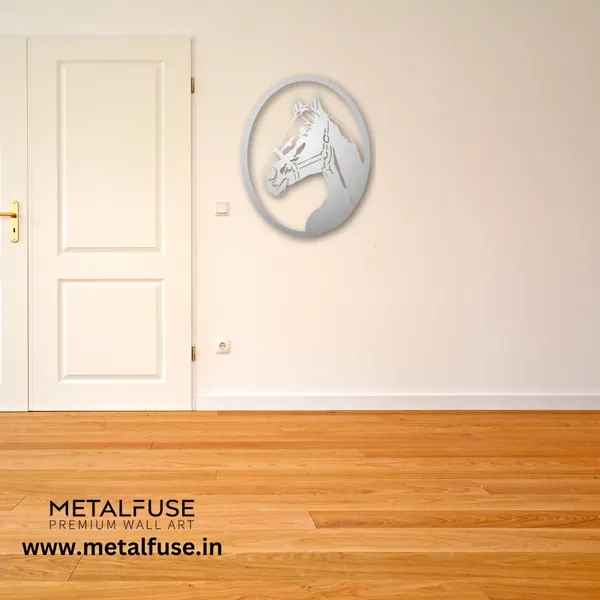 Metal_Wall_Art_for_Home_Decoration__|_Horse__|_Silver