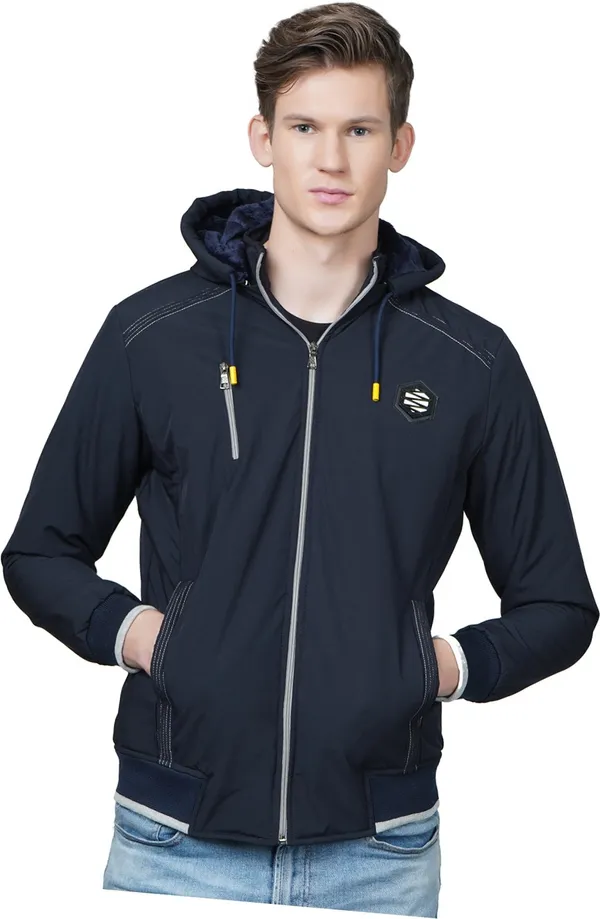 Blue_Polyester_Casual_Jacket_For_Men