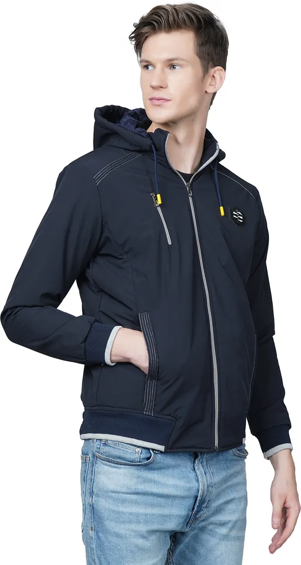 Blue_Polyester_Casual_Jacket_For_Men