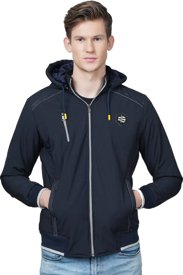 Dark_Blue_&_White_Polyester_Casual_Jacket_For_Men