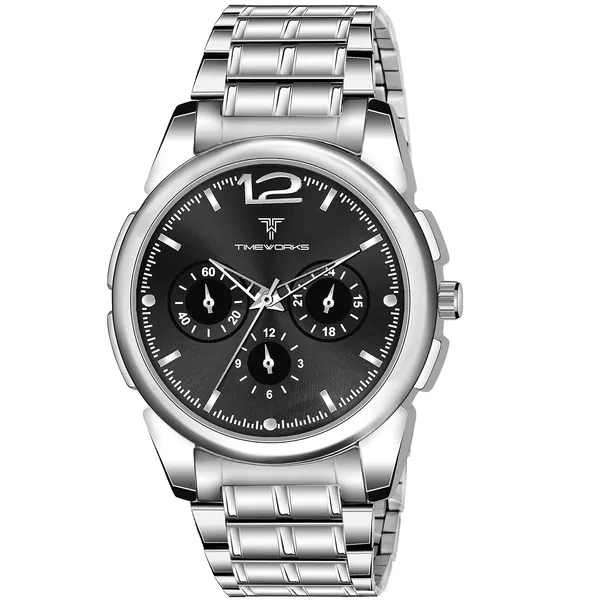 Timeworks_Designer_Black_Dial_Men'S_&_Boy'S_Watch
