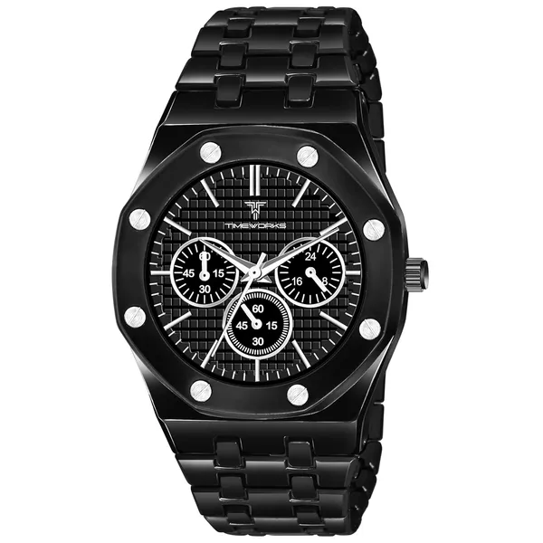Timeworks_Designer_Black_Dial_With_Black_Chain_Men'S_&_Boy'S_Watch