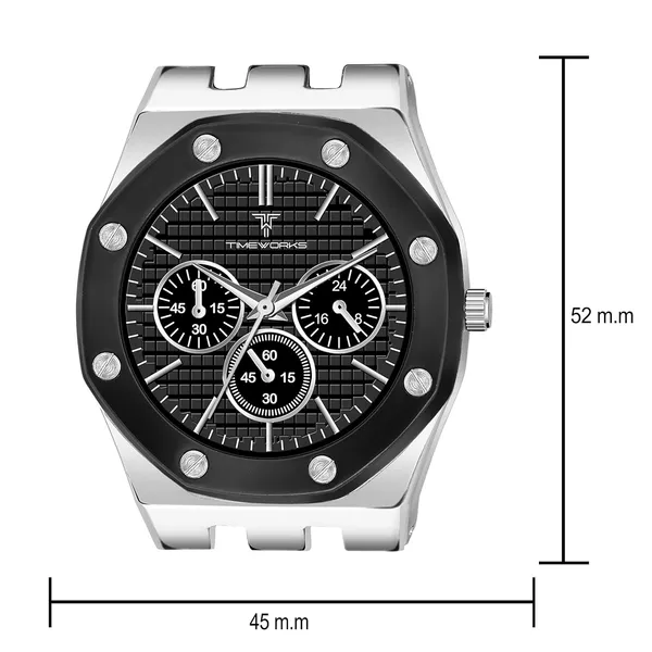 Timeworks_Designer_Black_Dial_Men'S_&_Boy'S_Watch