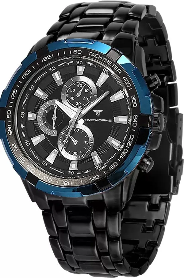 Timeworks_Designer_Black_Dial_Men'S_&_Boy'S_Watch