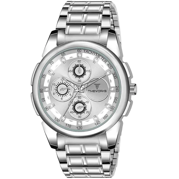 Timeworks_Designer_White_Dial_Men'S_&_Boy'S_Watch