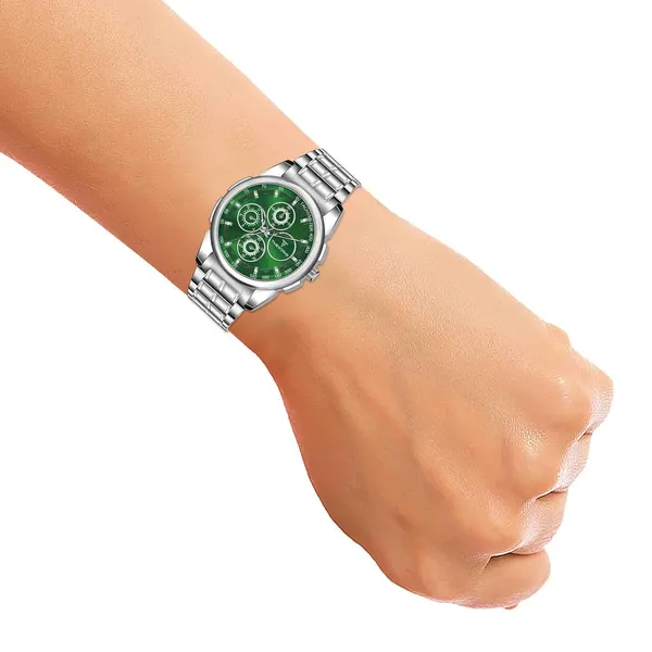 Timeworks_Designer_Green_Dial_Men'S_&_Boy'S_Round_Watch_For_Men