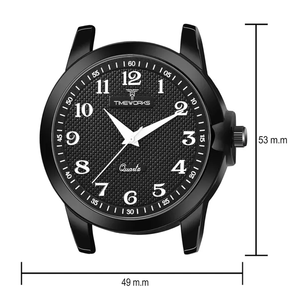 Timeworks_Designer_Black_Dial_Men'S_&_Boy'S_Watch
