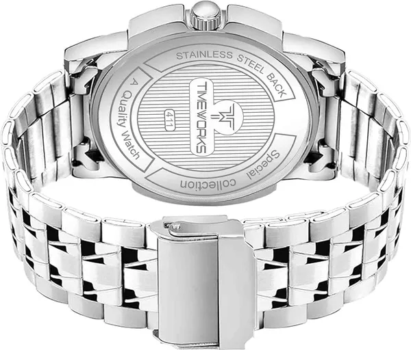 Timeworks_Designer_Day_&_Date_Blue_Round_Dial_Men'S_&_Boy'S_Watch