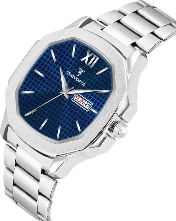 Timeworks_Designer_Blue_Dial_Men'S_&_Boy'S_Reactangular_Watch_For_Men