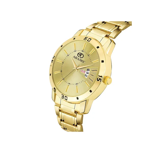Gold&_Gold_Aritocrat_Dial_Day_&_Date_Men_&_Boys_Watch