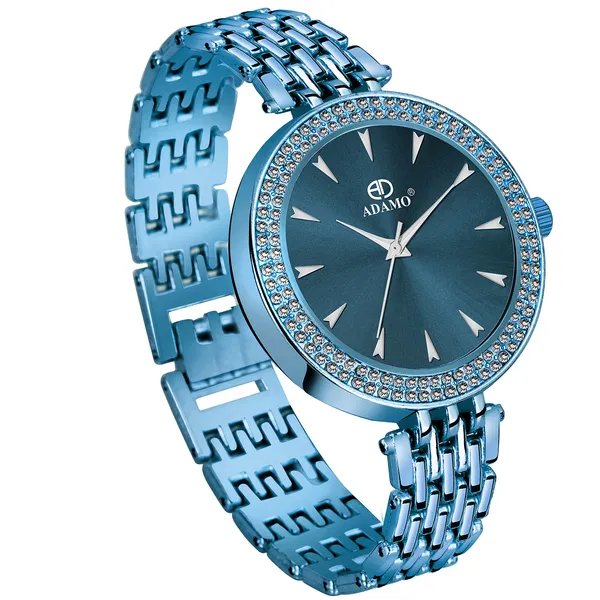 ADAMO Blue Designer Dial Women Girls Watch 858BBM05 Price in India Buy ADAMO Blue Designer Dial Women Girls Watch 858BBM05 online at undefined
