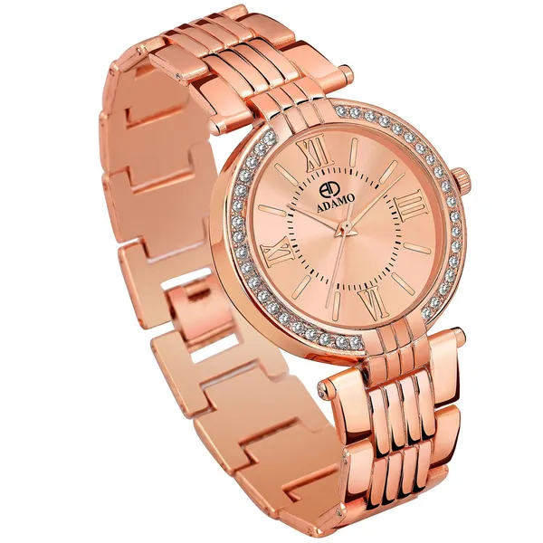 Rose_Gold_18K_Plated_Designer_Bracelet_Dial_Women_&_Girls_Watch