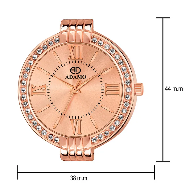 Rose_Gold_18K_Plated_Designer_Bracelet_Dial_Women_&_Girls_Watch