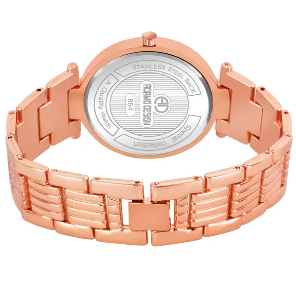 Rose_Gold_18K_Plated_Designer_Bracelet_Dial_Women_&_Girls_Watch