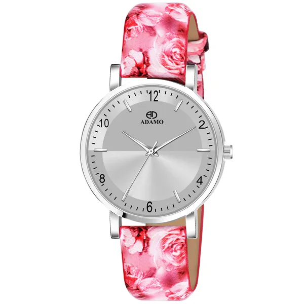 Pink_&_Silver_Women_Designer_Dial_Analog_Watch
