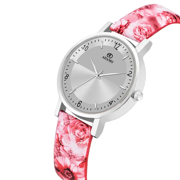 Pink_&_Silver_Women_Designer_Dial_Analog_Watch