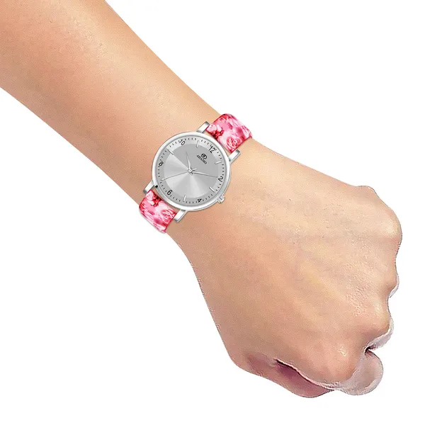 Pink_&_Silver_Women_Designer_Dial_Analog_Watch
