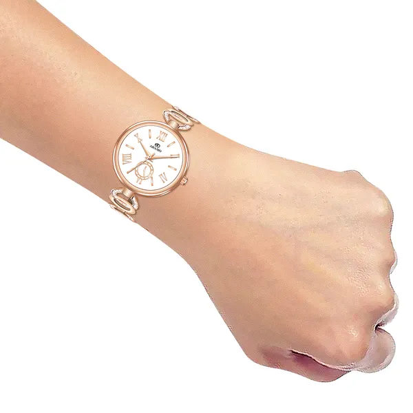 White_&_Rose_Gold_Designer_Dial_Women_&_Girls_Watch